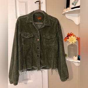 Green corduroy jacket
